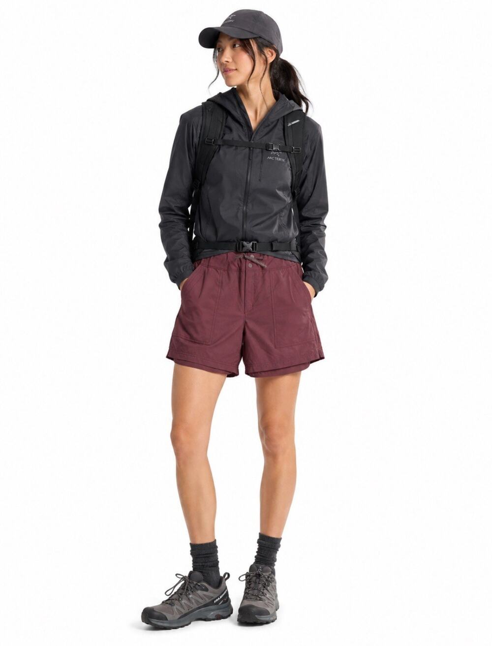Gorpcore Trail REI Co-op Hiking Shorts Size 10 Nylon Cordura Regular Fit Purple